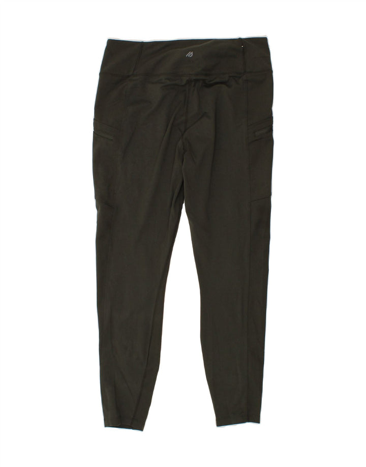 EDDIE BAUER Womens Tracksuit Trousers UK 14 Large Khaki Vintage Eddie Bauer and Second-Hand Eddie Bauer from Messina Hembry 