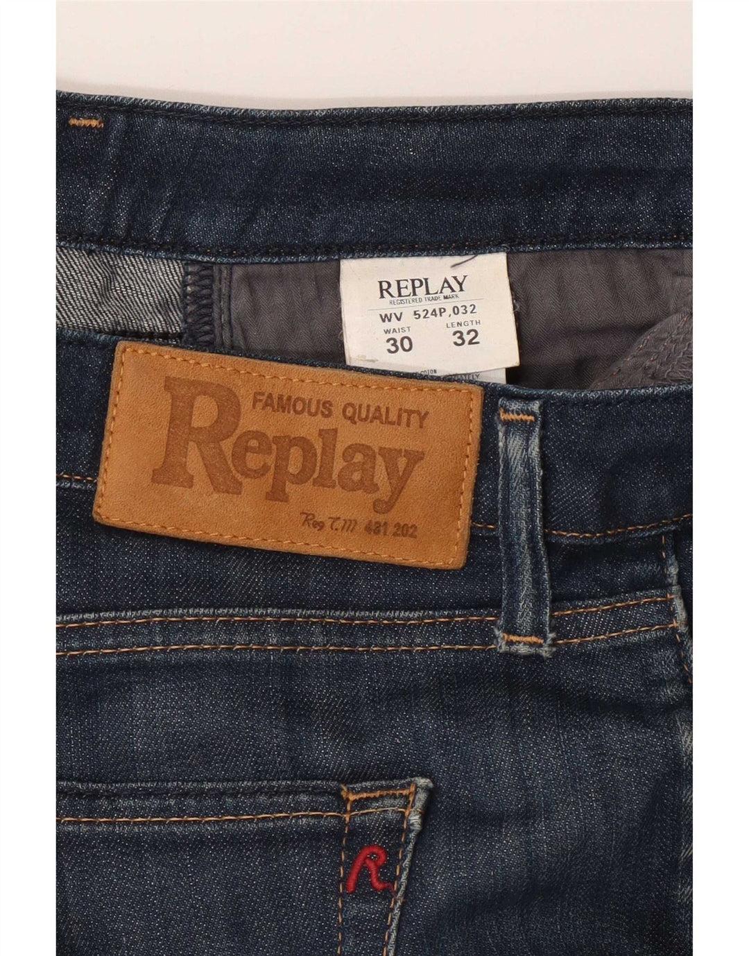 Replay Ženske Bootcut traperice W30 L32 tamnoplavi pamuk