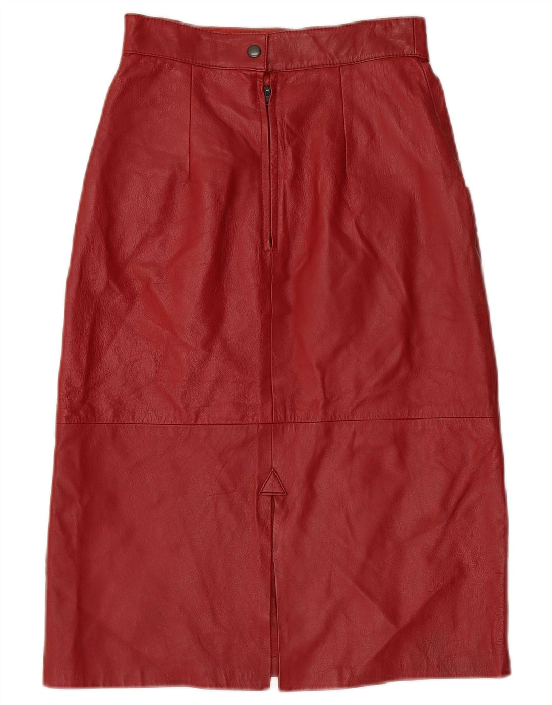 VINTAGE ženska kožna suknja visokog struka W24 XS Bordo