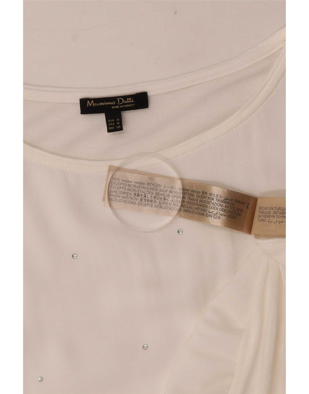 Massimo Dutti gornji dio ženske bluze UK 18 XL bijela viskoza