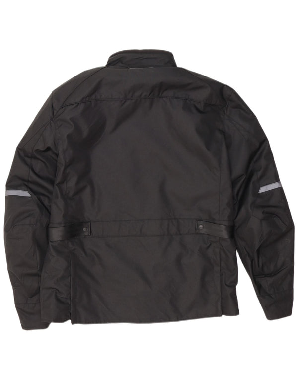 Vintage muška Moto Racer Utility jakna UK 44 2XL crni poliester