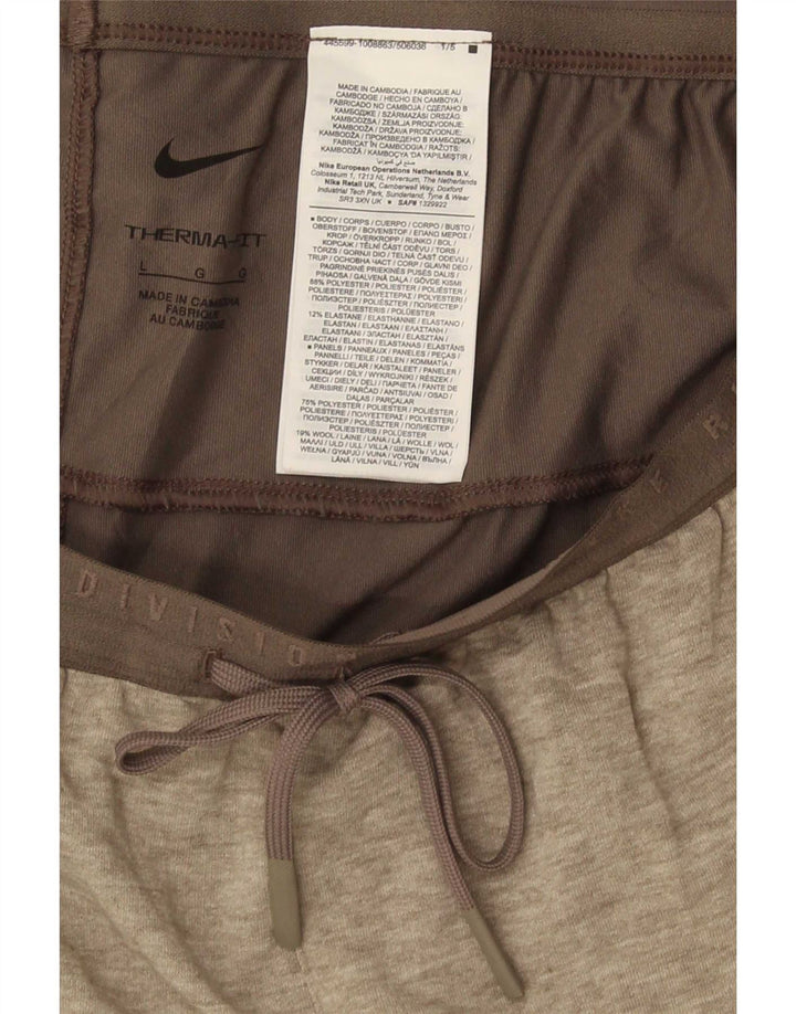 Nike muške Therma-Fit hlače za trenirku, veliki sivi flekasti poliester