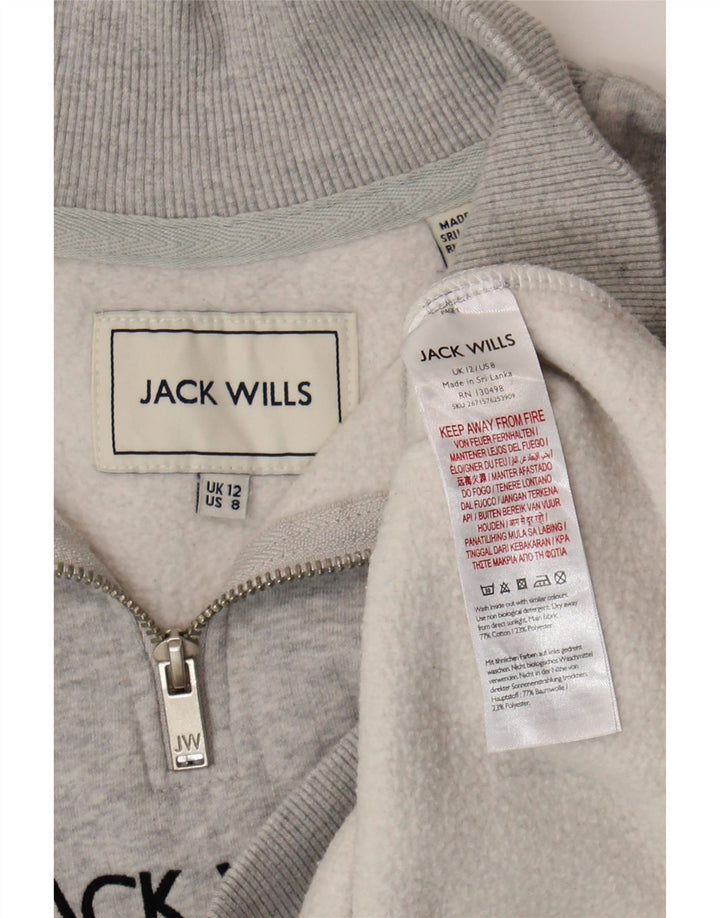 Jack Wills Ženska prekomjerna trenirka s grafičkim motivima UK 12 srednje siva