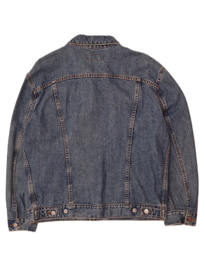 CARRERA Mens Denim Jacket UK 40 Large Blue Cotton