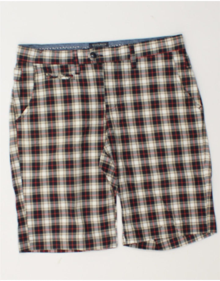 Woolrich Muške chino kratke hlače W31 srednje šareni karirani pamuk