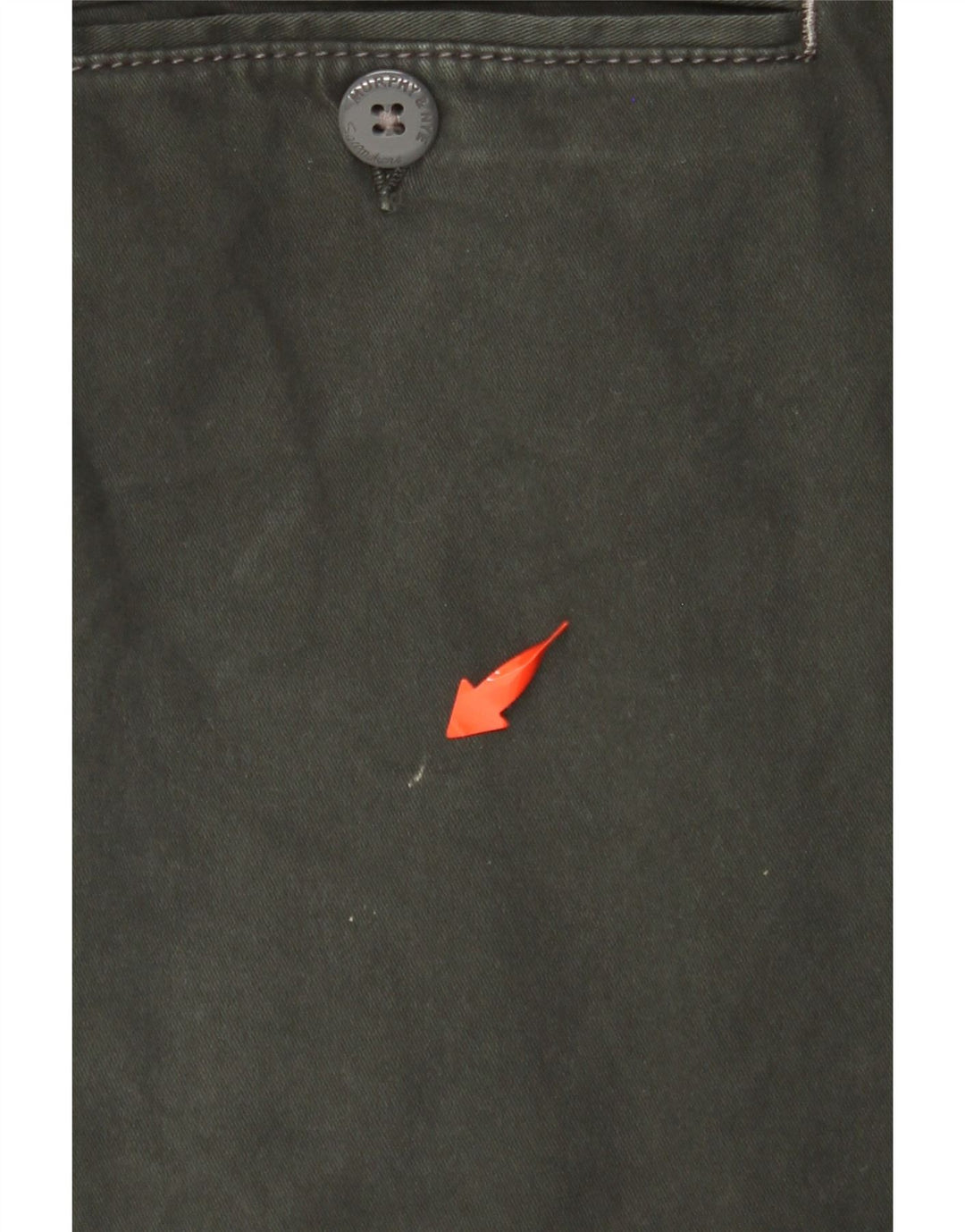 MURPHY & NYE Muške ravne chino hlače W38 L30 Zeleni pamuk