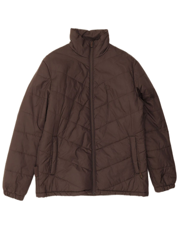 Mountain Essentials ženska prevelika podstavljena jakna UK 10 Small Brown