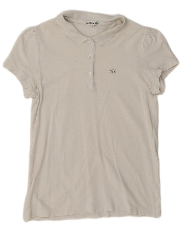 Lacoste ženska polo majica veličine 42 velika bijela pamučna
