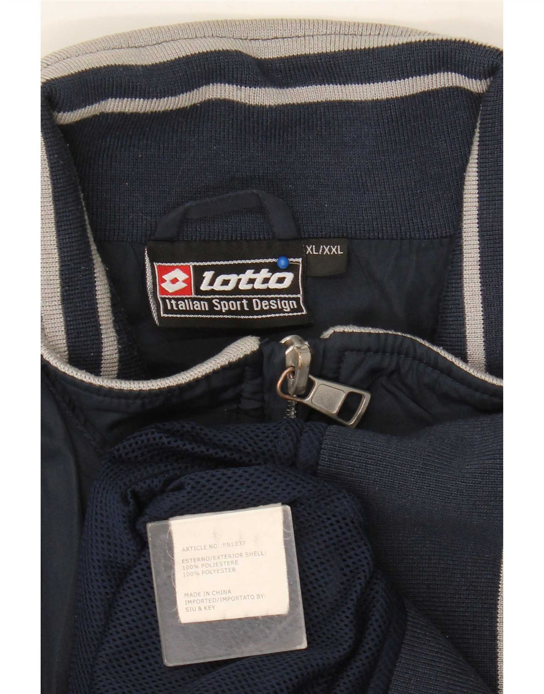 Lotto Mens Bomber Jacket UK 42 XL tamnoplavi poliester