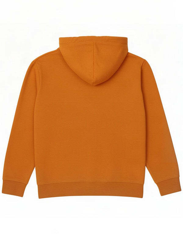 Superdry Mens Zip Hoodie Sweater Large Orange Cotton