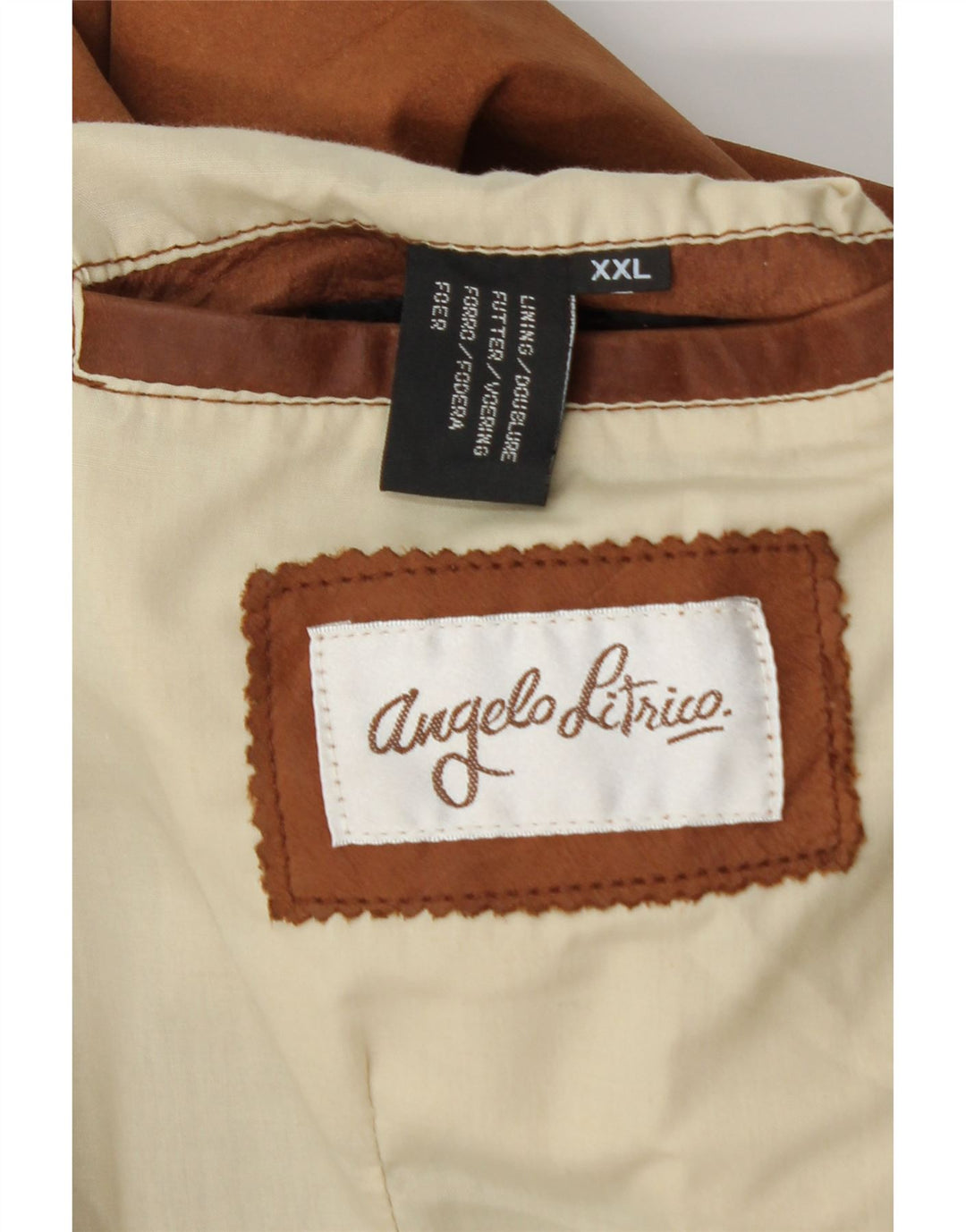 ANGELO LITRICO Muški kožni prsluk 2XL smeđa koža