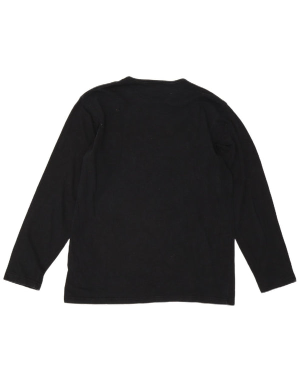 Trussardi Jeans muška majica dugih rukava 2XL crna viskoza
