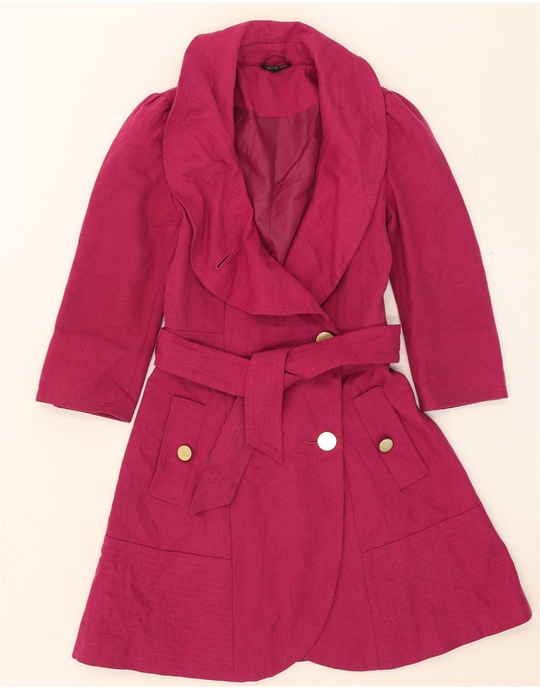 Topshop ženski kaput UK 8 Small Pink Wool