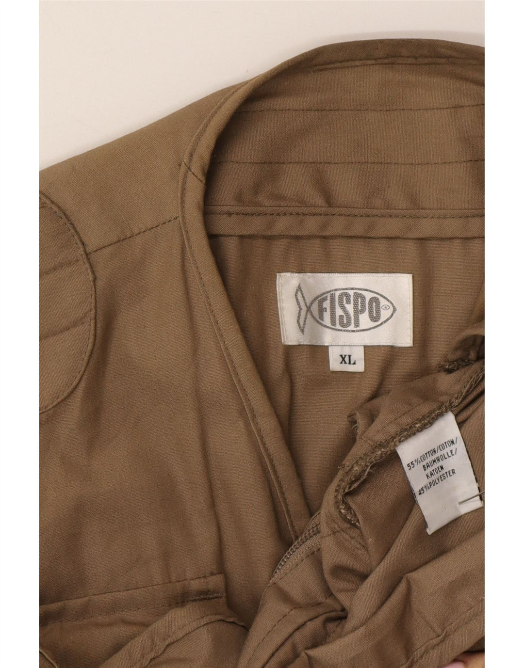 Vintage muška uslužna jakna UK 42 XL smeđi pamuk