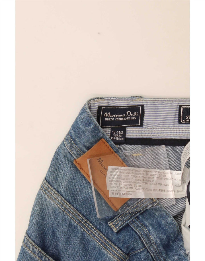 Ravne traperice Massimo Dutti za dječake 13-14 godina W30 L34 Plave