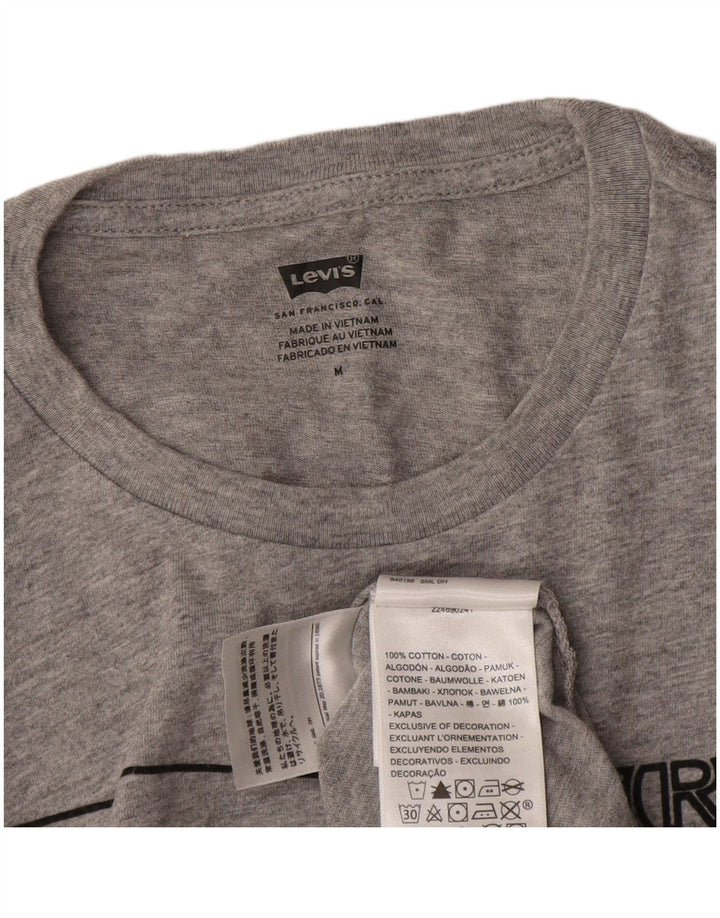 Levi's muška majica kratkih rukava s grafičkim motivima, srednje sivi pamuk