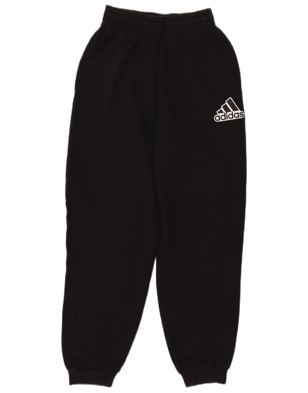 ADIDAS Ženske grafičke trenirke Hlače Joggers UK 4/6 XS crni pamuk