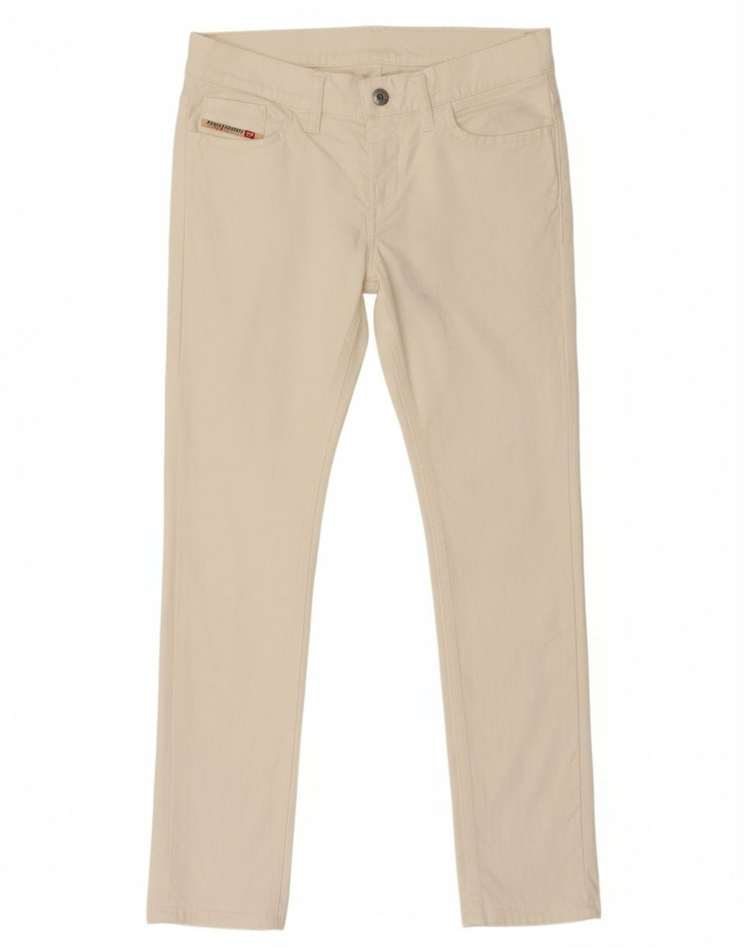 DIESEL Womens Slim Jeans W25 L27 White Cotton