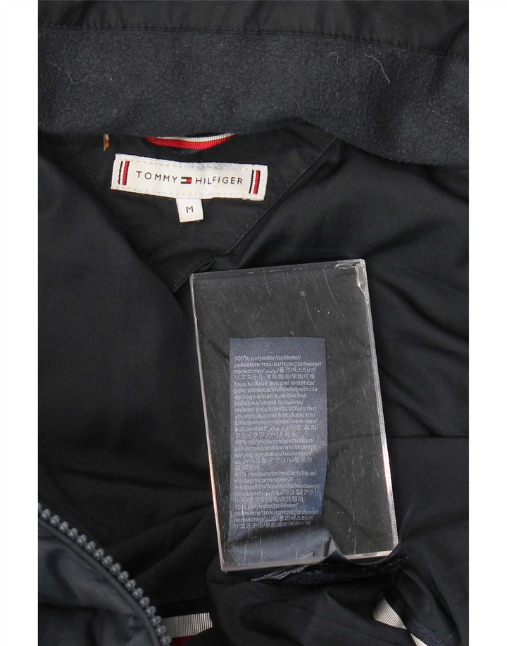 Tommy Hilfiger ženski podstavljeni kaput s kapuljačom UK 14 srednje tamnoplavi poliester