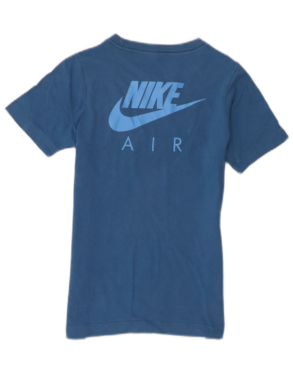 Nike Boys Graphic T-Shirt Top 7-8 Years XS Plavi pamuk