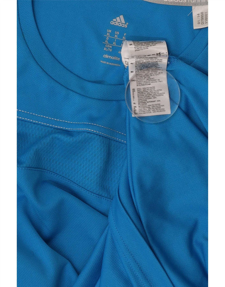 Adidas muška majica Climalite dugih rukava XL plavi poliester