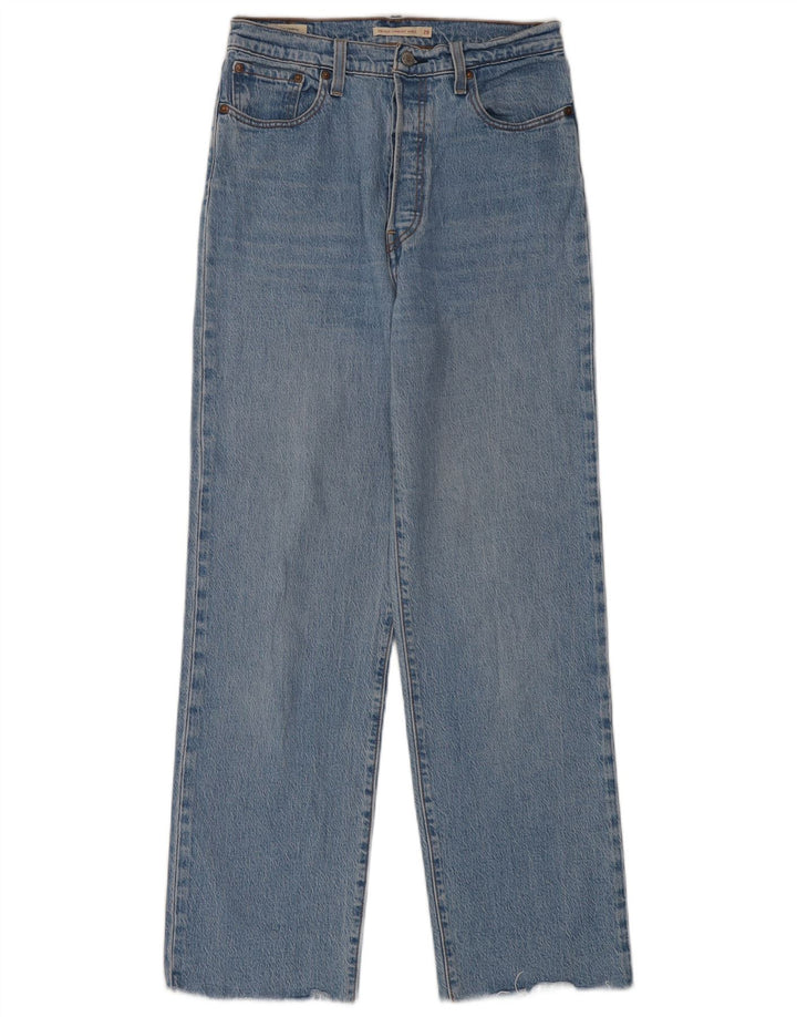 Levi's ženske ravne traperice s prsnim košem W29 L30 plave