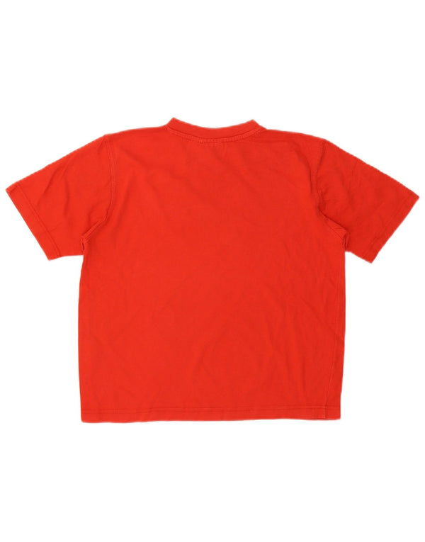 Puma Boys Graphic T-Shirt Top 9-10 Years Red Pamuk