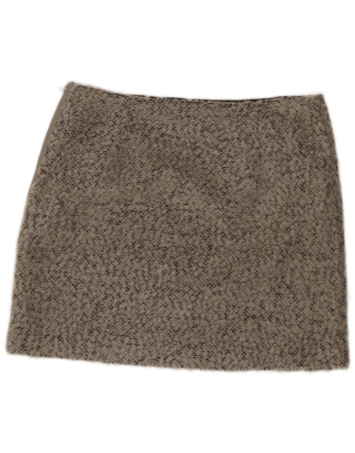 Marks & Spencer ženska mini suknja UK 14 Large W34 sivi flekasti poliester