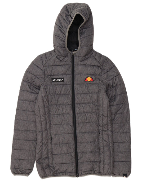 Ellesse ženska podstavljena jakna s kapuljačom UK 6 XS sivi poliester
