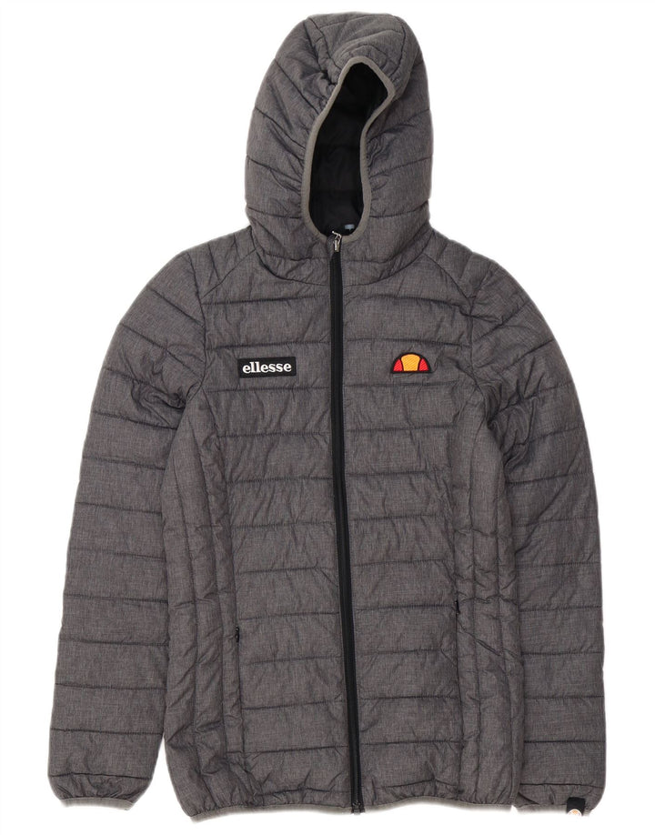 Ellesse ženska podstavljena jakna s kapuljačom UK 6 XS sivi poliester