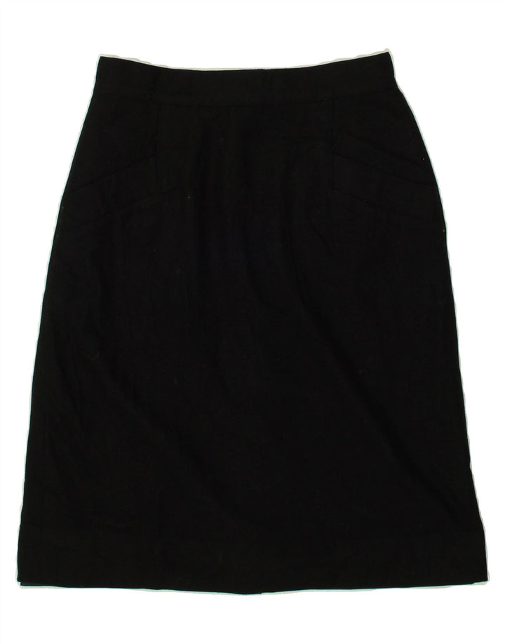 BENETTON Womens A-Line Skirt W27 Small  Black Vintage Benetton and Second-Hand Benetton from Messina Hembry 
