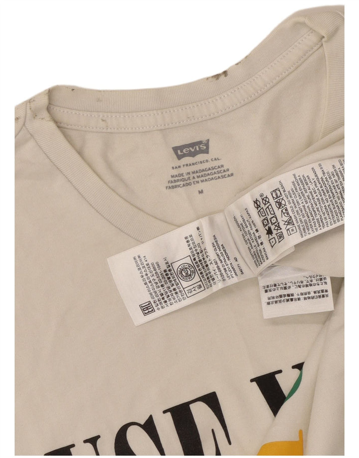 LEVI'S muški grafički prsluk Srednji bijeli pamuk