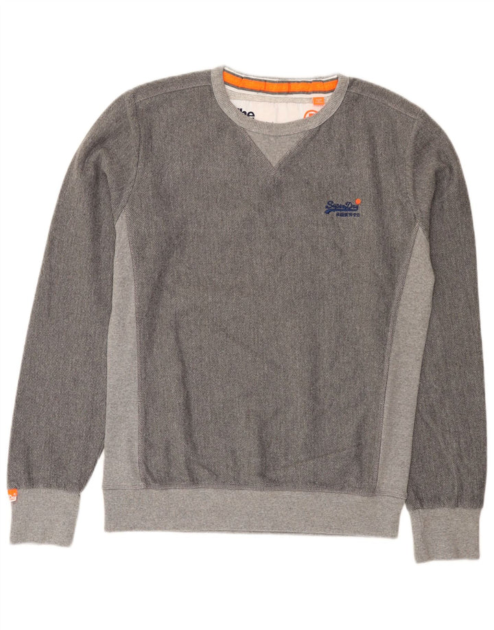Superdry muški džemper srednje sive boje od poliestera