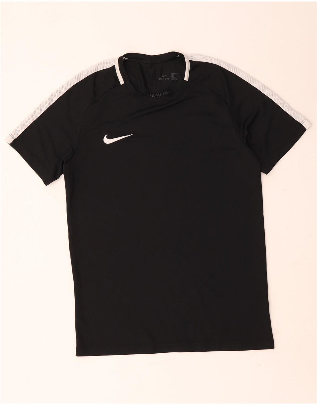 Nike Dri Fit T-Shirt Top srednji crni poliester u boji