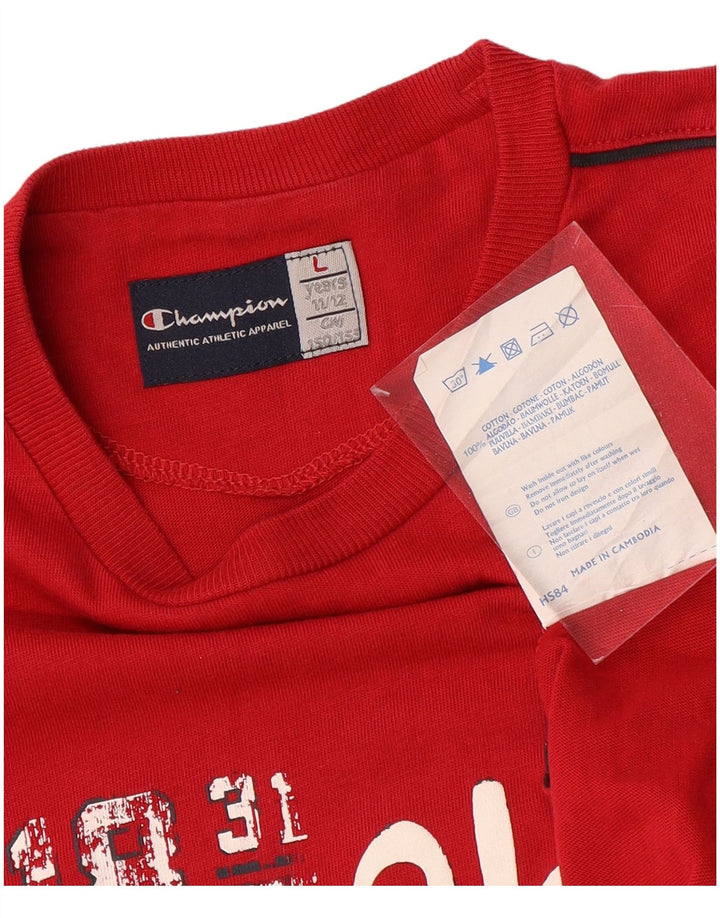 CHAMPION Dječački grafički prsluk 11-12 godina veliki pamuk u boji