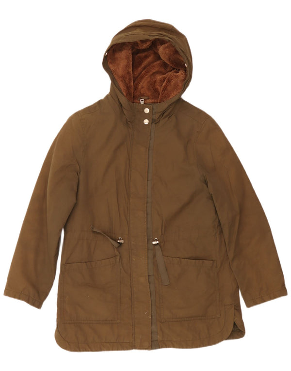 Zara Sherpa parka jakna s kapuljačom za djevojčice 13-14 godina kaki