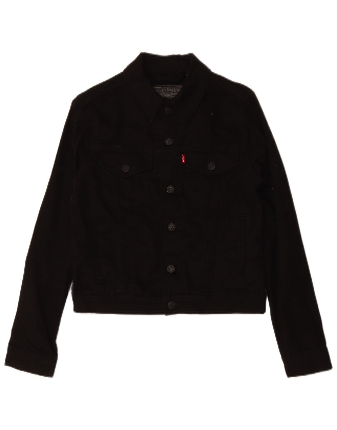 Levi's ženska traper jakna UK 6 XS crni pamuk