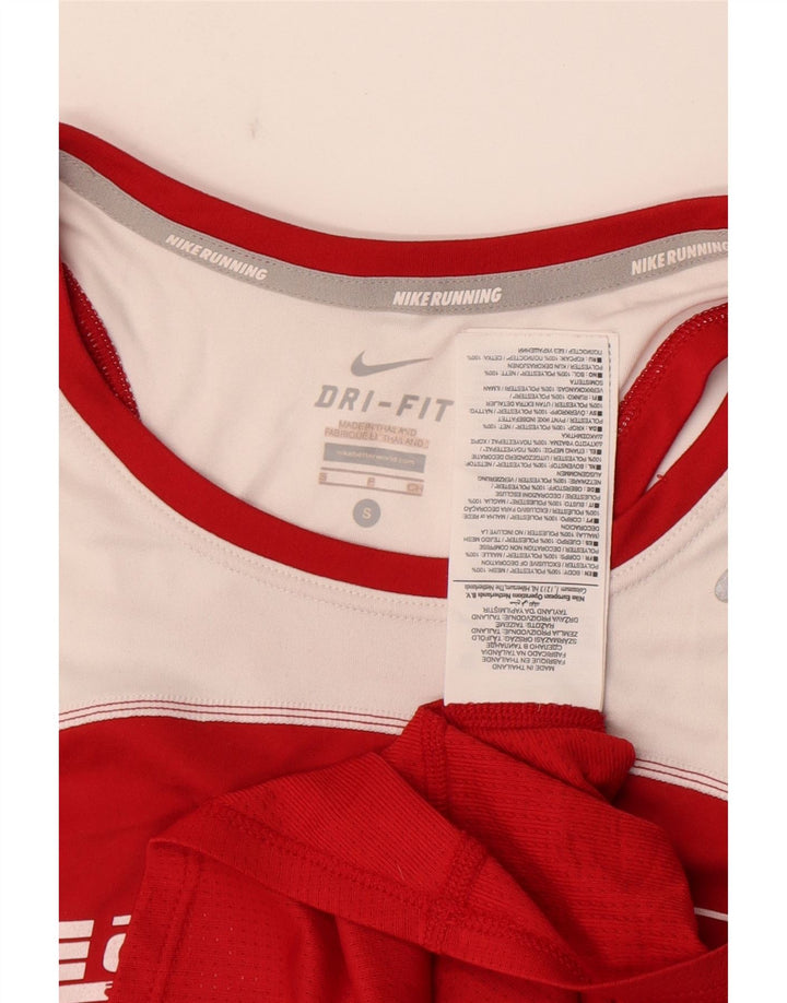 Nike Ženski grafički prsluk UK 10 Small Red Colourblock Poliester