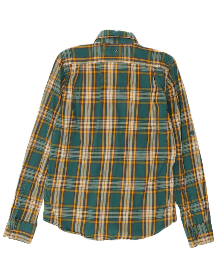 Superdry muška flanelska košulja, veliki zeleni karirani pamuk