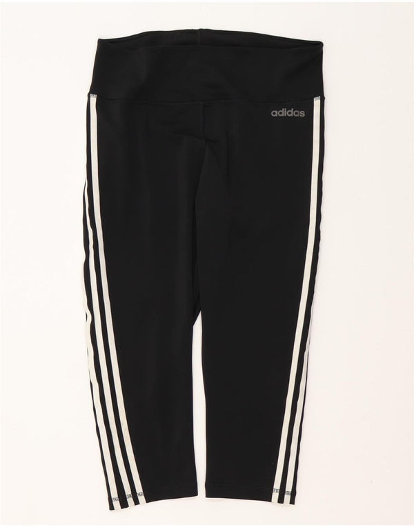 ADIDAS ženske Climalite Capri tajice UK 16/18 velike crne poliesterske
