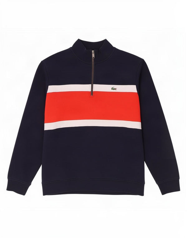 Lacoste muška majica s izrezom s patentnim zatvaračem Veličina 8 3XL tamnoplava boja