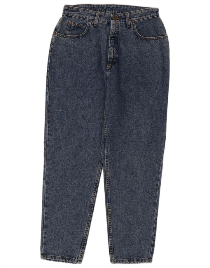 LEE Ženske sužene traperice visokog rasta W34 L29 Plavi pamuk