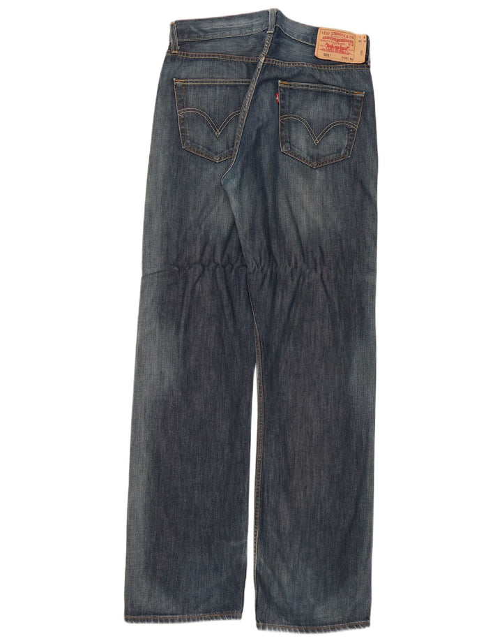 Levi's ženske 501 ravne traperice W34 L36 plavi pamuk