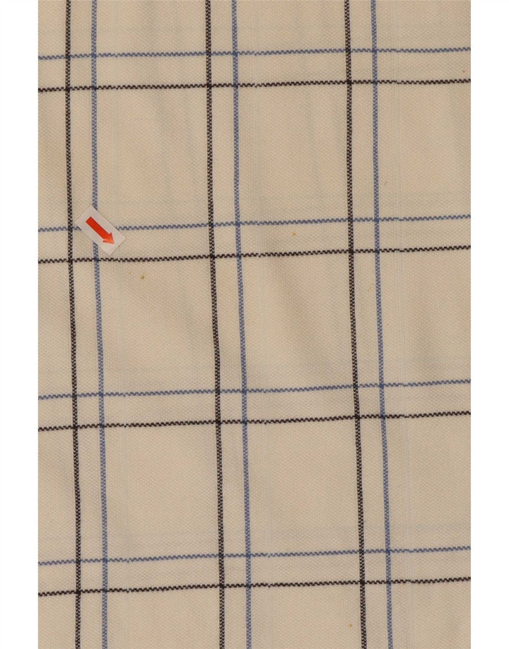Muška polo majica Ellesse Srednje bijeli karirani pamuk