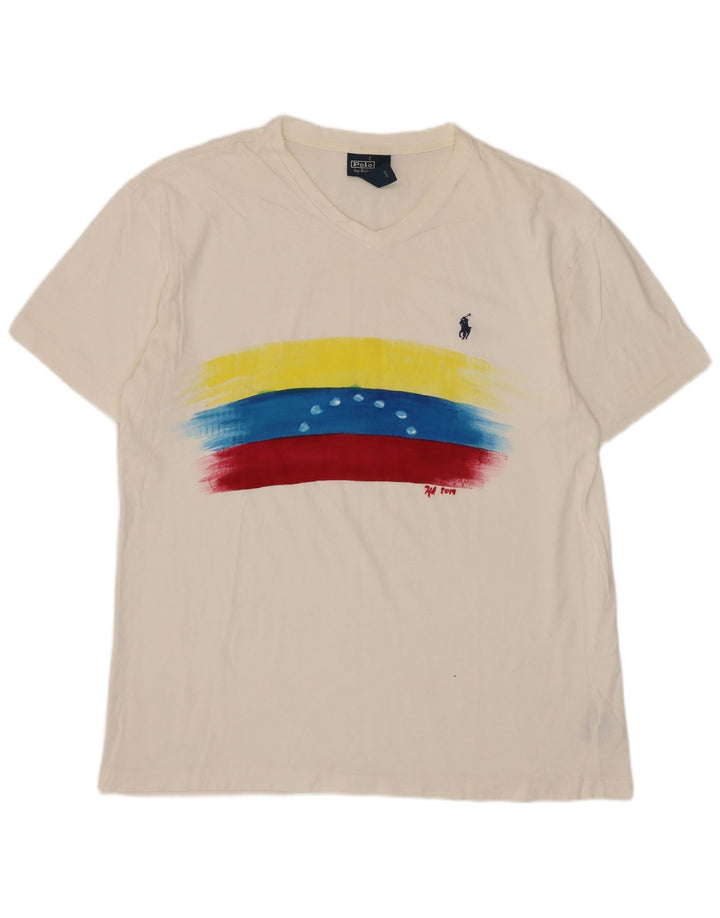 Polo Ralph Lauren muška majica kratkih rukava srednje veličine, bijeli pamuk