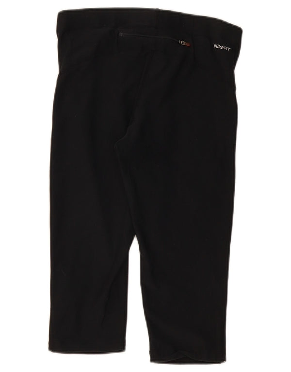 Nike ženske Capri tajice UK 10/12 Srednje crni poliester
