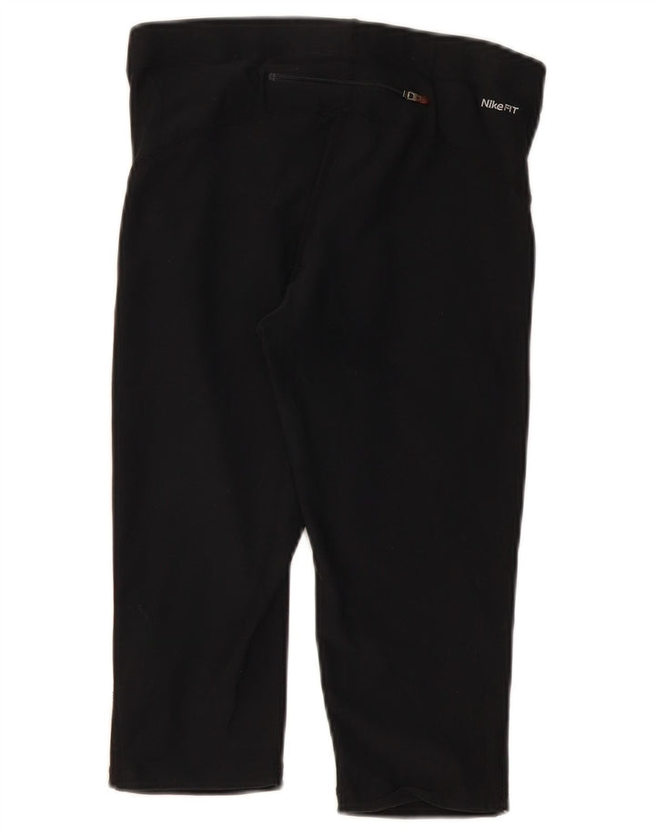 Nike ženske Capri tajice UK 10/12 Srednje crni poliester