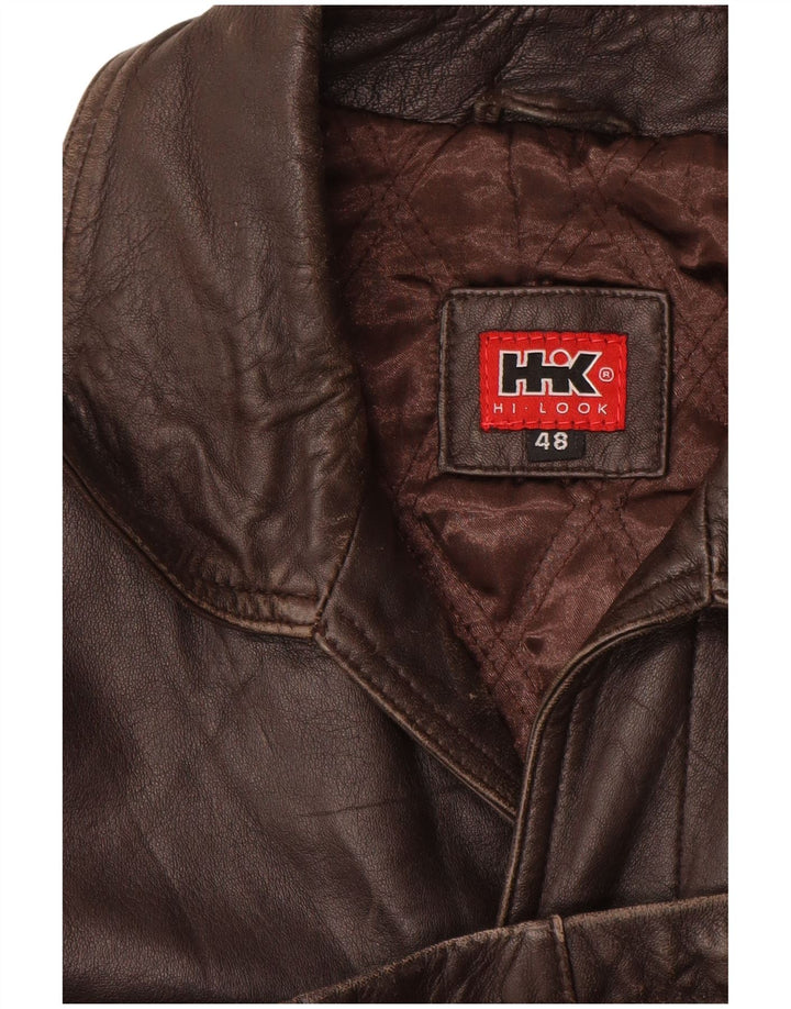 Vintage muška kožna jakna EU 48 srednje smeđe kože