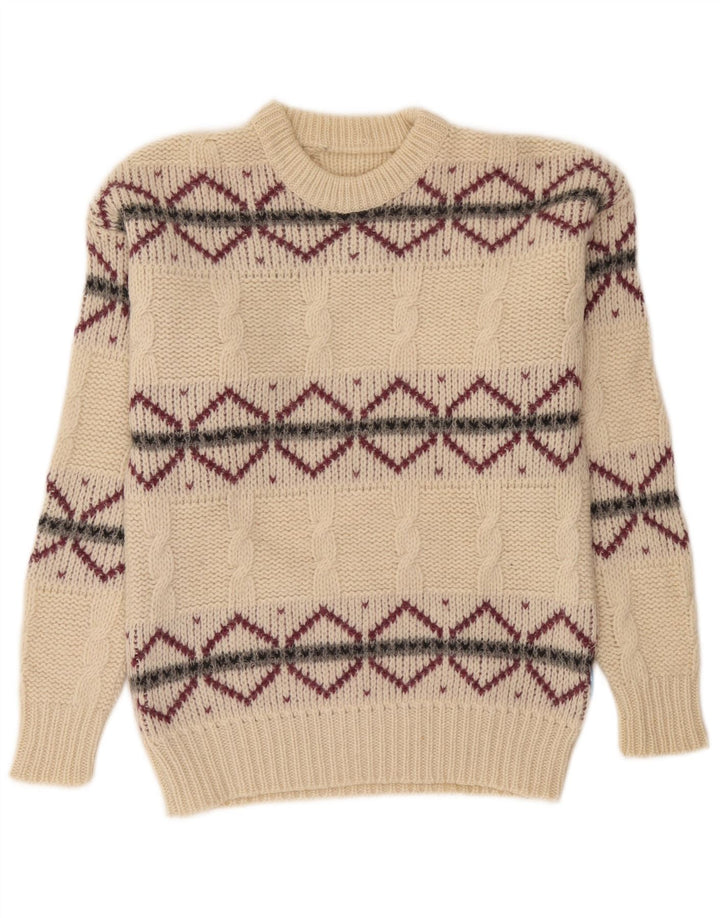 Carrera muški džemper s okruglim izrezom, mali off-bijeli Argyle/Diamond