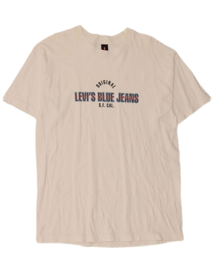 Levi's muška majica s grafičkim motivima, veliki bijeli pamuk